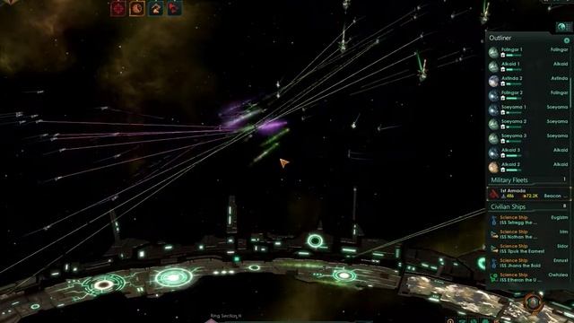 Fallen Empire Ring World Fleet Attack (Stellaris Utopia) смотреть онлайн