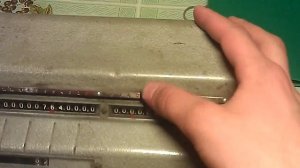 Арифмометр ВК-1. Операция деления