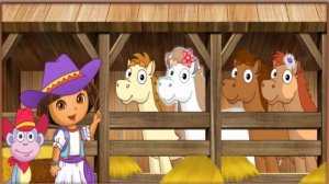 Даша Путешественница скачки на пони