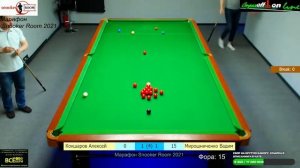 Мирошниченко В. vs Кокшаров А. Фора 15. МАРАФОН - 2021. Snooker Room.