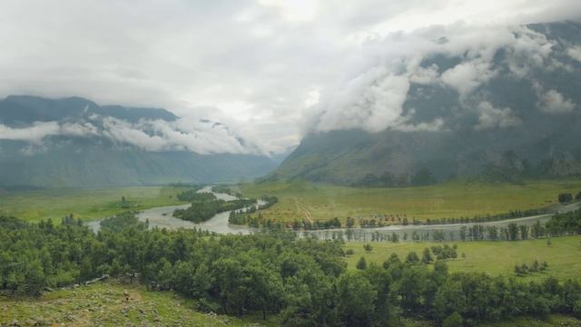 Алтай. Кату-Ярык, Долина реки Чулышман, водопад Учар (музыка: Víkingur Оlafsson & Johann Johannsson)