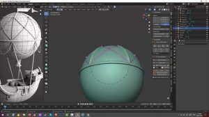 138.Blender Hard Surface. Airship(Part5)