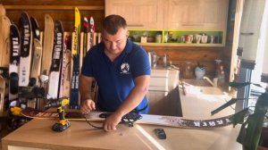 Как установить крепление Вятка на охотничьи лыжи.