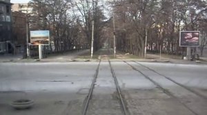 Днепропетровск. Подъём по пр.К.Маркса в трамвае.