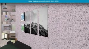 Обои BN International Smalltalk BN 219254 в интерьере. визуализация и фото.