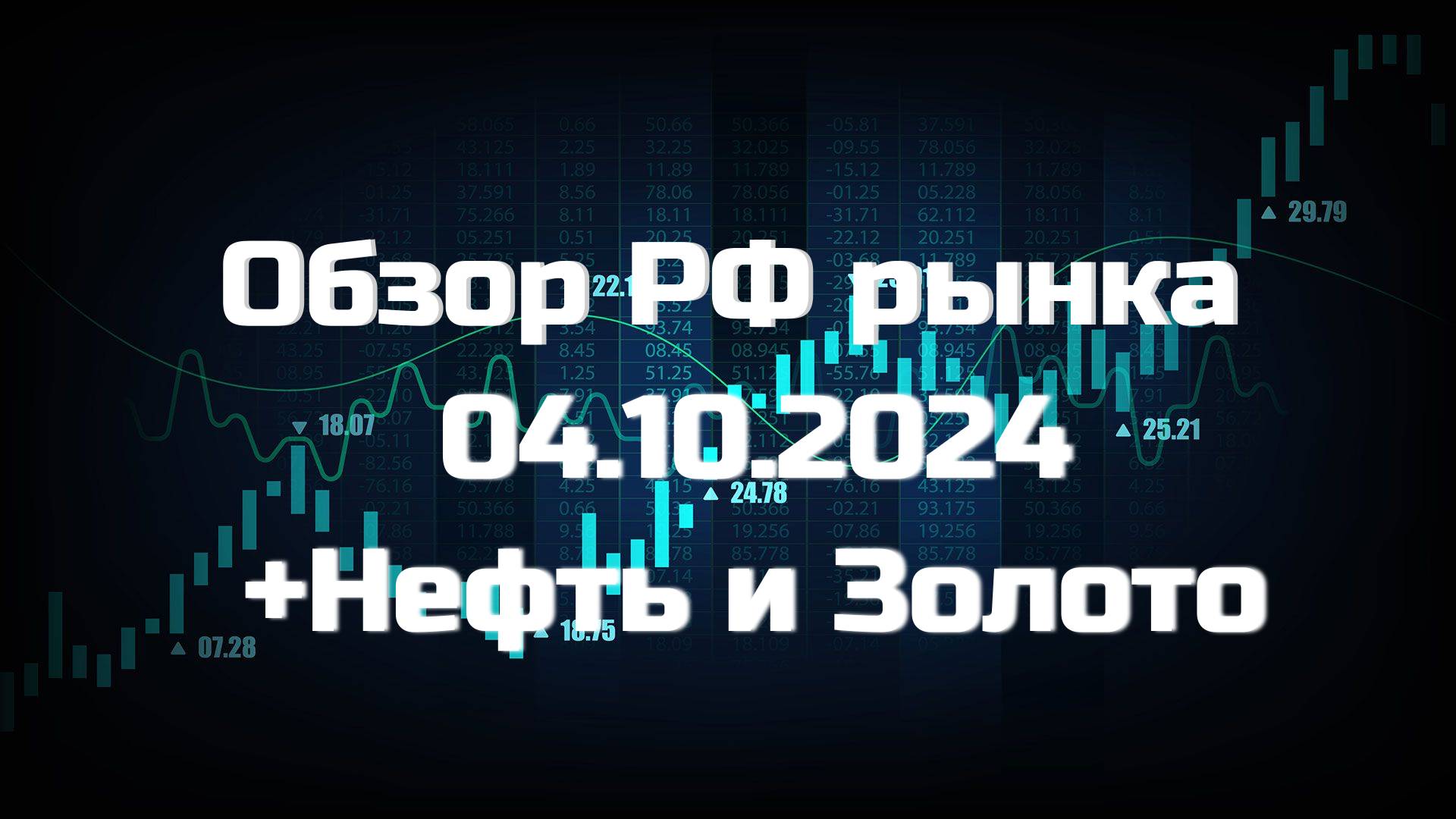 Обзор РФ рынка 04.10.2024 | Поводыри индекса | Торговые идеи | Биткоин | Нефть