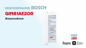 Обзор встраиваемого морозильника Bosch GIN81AE20R