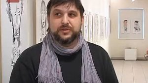 Выставка шаржей  Вячеслава Петрухина