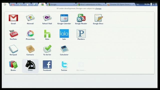 Google Chrome OS - демонстрация.