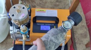 Работа компрессора Drozd M3 с системой автоотключения по давлению