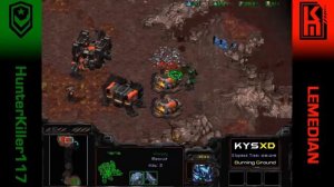 Starcraft Burning Ground multiplayer - ¡Extra! N°2 - ¡Usa tu Bunker! - HunterKiller117 vs LEMEDIAN