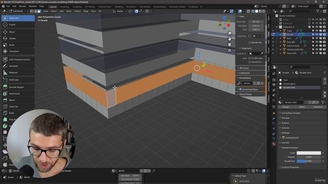 05. Facade. INTRO TO BLENDER FOR ARCHITECTURE