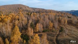 Полет над г. Красноярск (Торгашинский хребет) октябрь