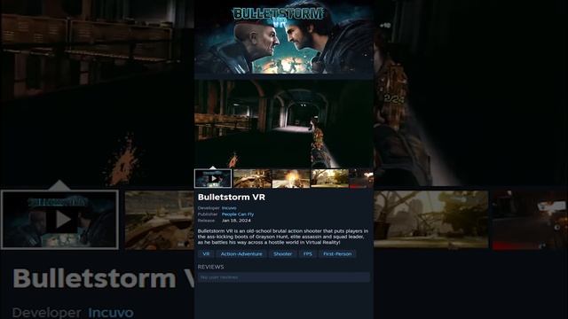 Bulletstorm VR New or Trending Game