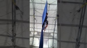 Lauren Clifford, Aerial Silk Practice