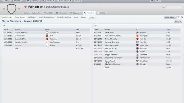 FM11 Fulham Demo Playthrough update смотреть онлайн