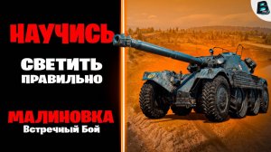 НАУЧИСЬ СВЕТИТЬ ПРАВИЛЬНО🛑EBR 105🛑МАЛИНОВКА[Встречный Бой]🛑МИР ТАНКОВ #Миртанков #Ebr105 #ВАВАНЯ