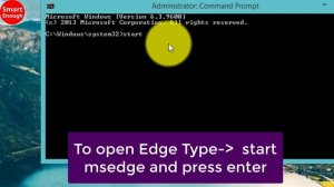 How to open Microsoft Edge browser from Command Prompt in Windows 8.1, 10, 11? // Smart Enough