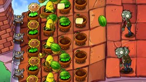 Играю в plants vs zombies