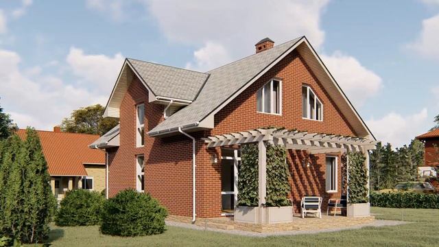 Проект дома 9х9 м. 110 кв.м. | SketchUp + Lumion 8 смотреть онлайн