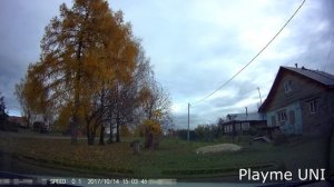 Обзор как снимает видеорегистратор Playme UNI. Статическая ускоренная съемка