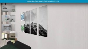 Обои GranDeco Jack N Rose New LL-03-10-0 в интерьере. Визуализация и фото.