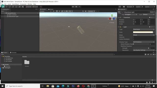Creating First Project With Unity 3D  - 03 - Android Game Development in Unity 3D Tutorial