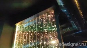 Воздушно пузырьковая панель, с размерами 9003503000 мм, установлена в кальянной