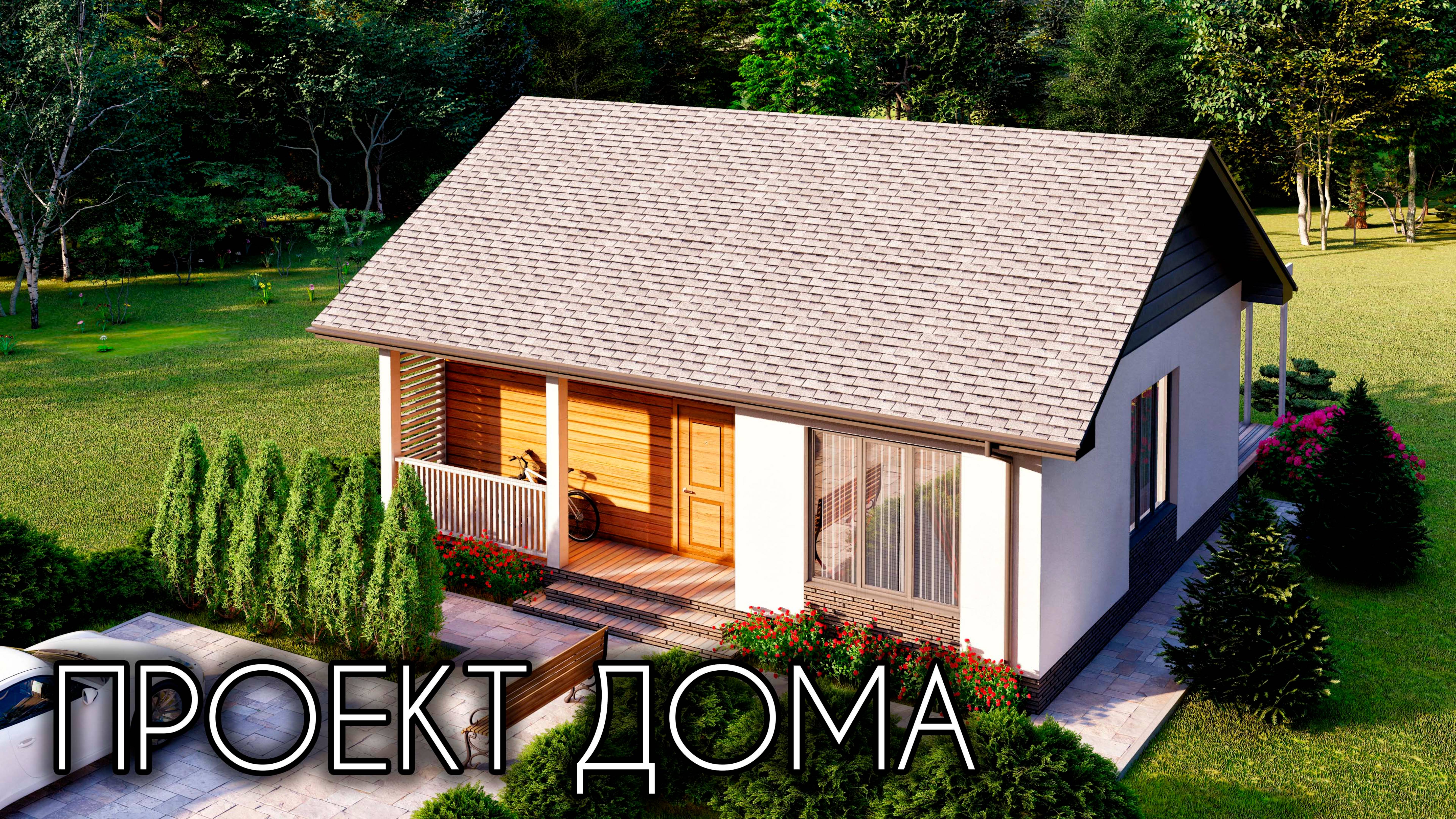 Проект одноэтажного дома 8 на 10 со вторым светом смотреть онлайн