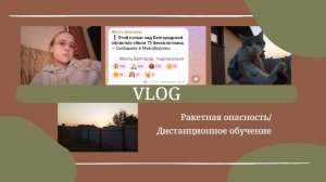 VLOG Ракетная опасность😱 Дистанционное обучение 👩_🏫