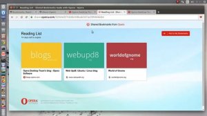 Opera 26 for linux New Bookmarks sharing