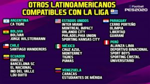 OTROS LATINOAMERICANOS COMPATIBLES CON LAS LIGAS DE AMÉRICA | OPTION FILE PES 2020 PS4