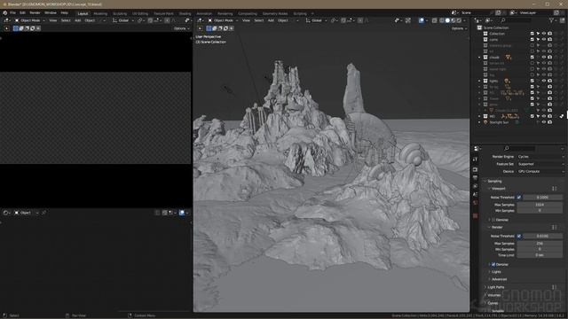 05. Rendering. HIGH-FIDELITY ENVIRONMENT DESIGN in Blender