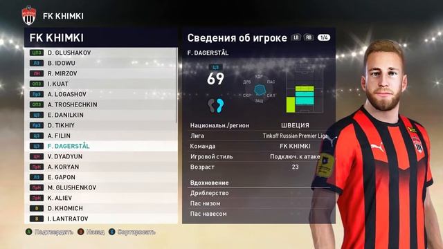 PES 2021 RFPL Facepack Khimki 20F by BVG