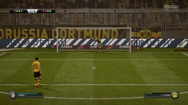 FIFA 18 Penalty Shootout Borussia Dortmund vs Real Madrid PS4 Gameplay смотреть онлайн