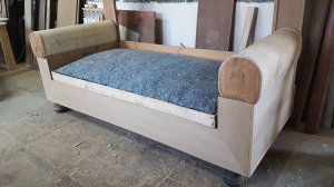 Реставрация ″сталинского″ дивана мастеров СССР с некоторой модификацией конструкции. Часть 6.