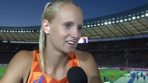 Anouk Vetter (NED) after her fifth place in the heptathlon