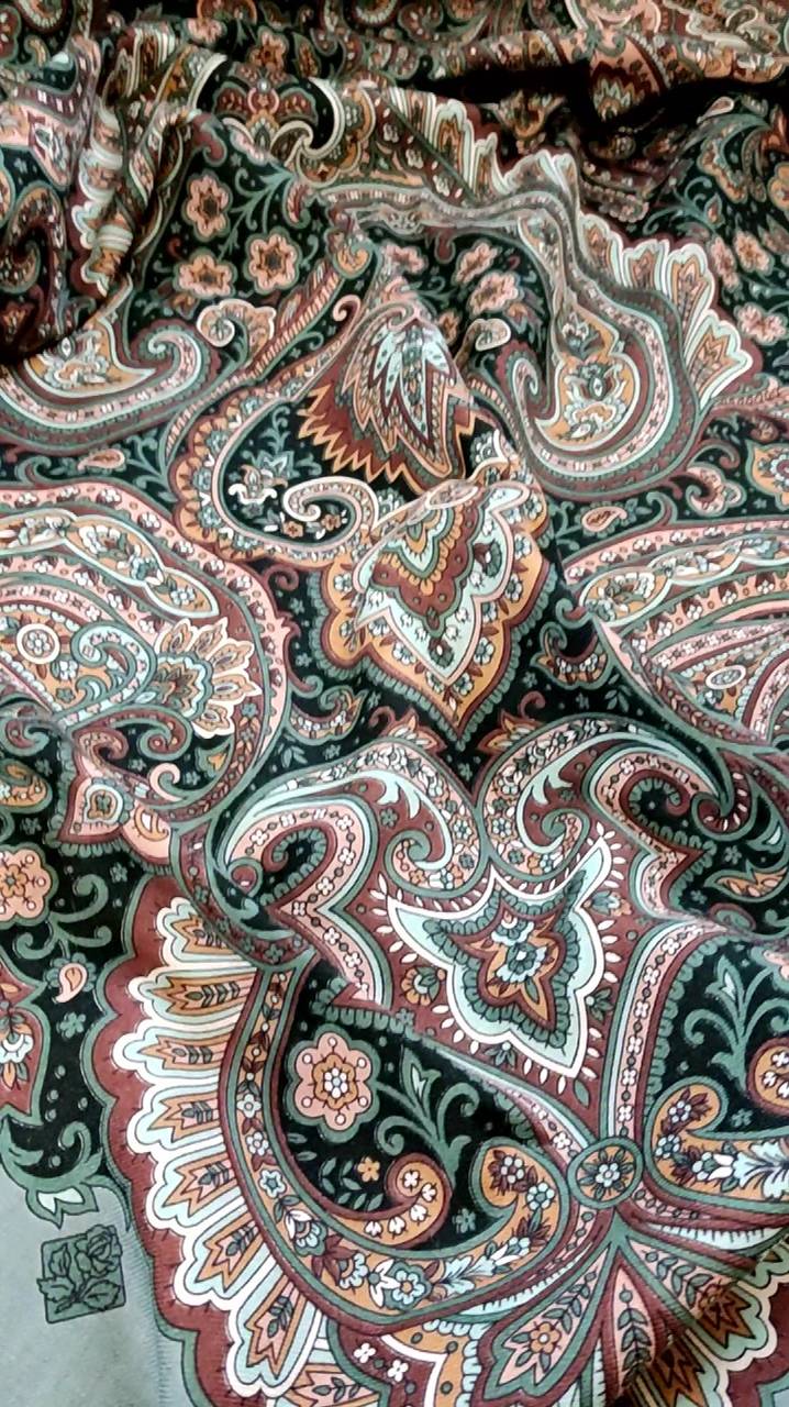 Павловопосадский платок «Огненный танец» 1963-9 смотреть онлайн