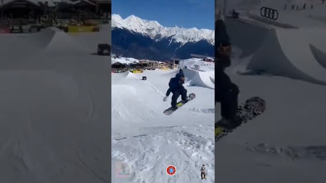 Bright spectacle, snowboard tricks, extreme, extreme top, tricks♀️[Motors]