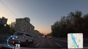 4к Утренняя поездка по Москве #roadtraffic