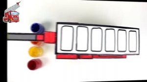 Tayo 3D Coloring Fire Truck Frank l Tayo Paper Craft l Tayo the Little Bus