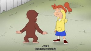 Curious George - 373 - Sneaky Shadow (Learn English Language with subtitles)