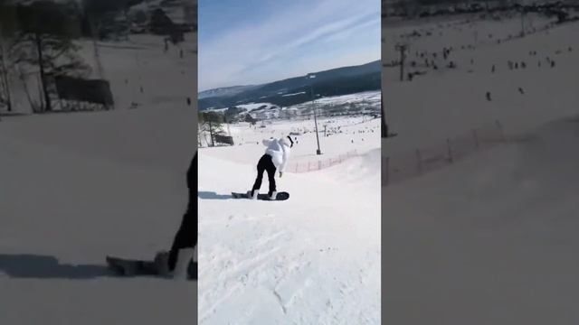 Effectively he looked somersault #extreme #experiment #shorts #shortvideo #Snowboarding