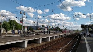 Электропоезд ЭД4М-0260 станция Сергиев Посад 24.05.2021