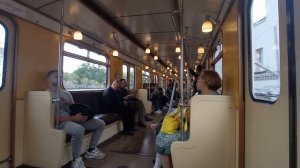 Перегон станций метро Сокольники — Преображенская Площадь на ретро-поезде «Сокольники»