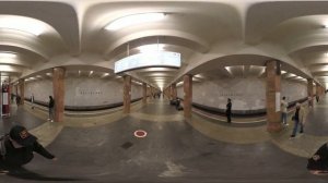 Калужская. Московское Метро. 360 градусов VR 4К Video. Moscow Subway.