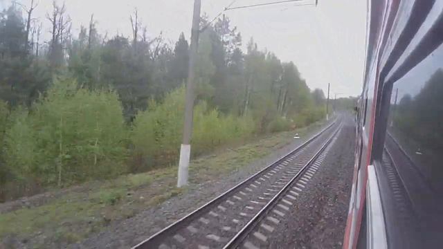 Участок Отрожка-Елец из окна поезда. Часть 1 Отрожка-Прибытково.