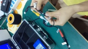 Wosports  7inch fishing camera battery connection