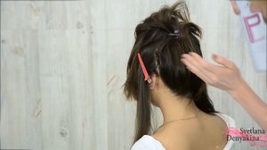 Высокий хвост прическа с платком. Пучок урок №100 _ Hair Tutorial