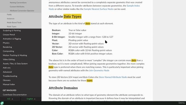 06. Data Types. BLENDER GEOMETRY NODES LEARNING